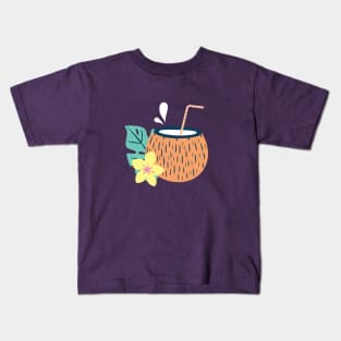 coconut drink Kids T-Shirt